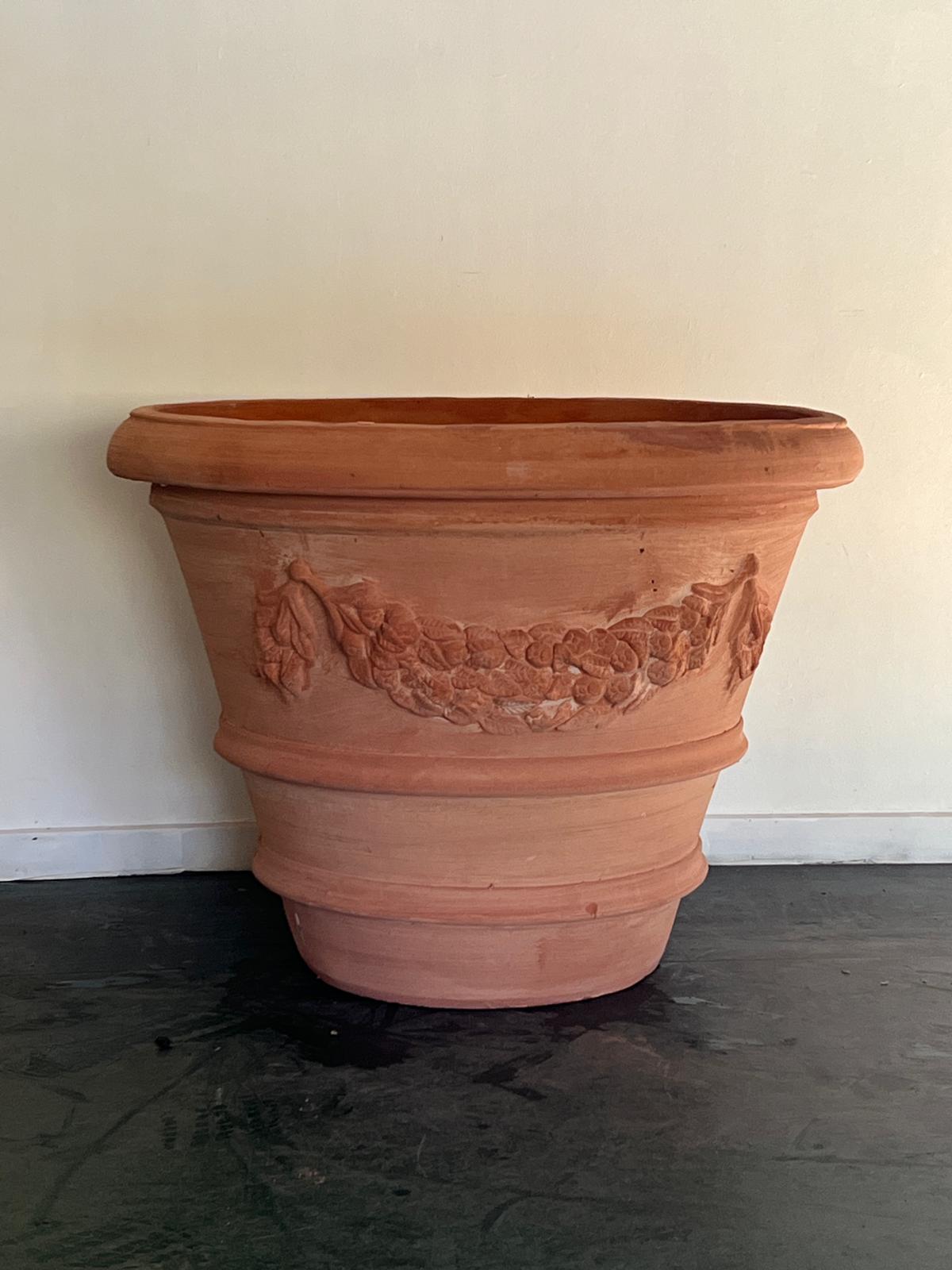 Terrakotta blomsterpotte Ø70 cm - Klassisk krukke til oliventre og planter | IMPRUNETA